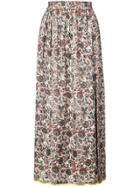 Adam Lippes Patterned Maxi Skirt - White