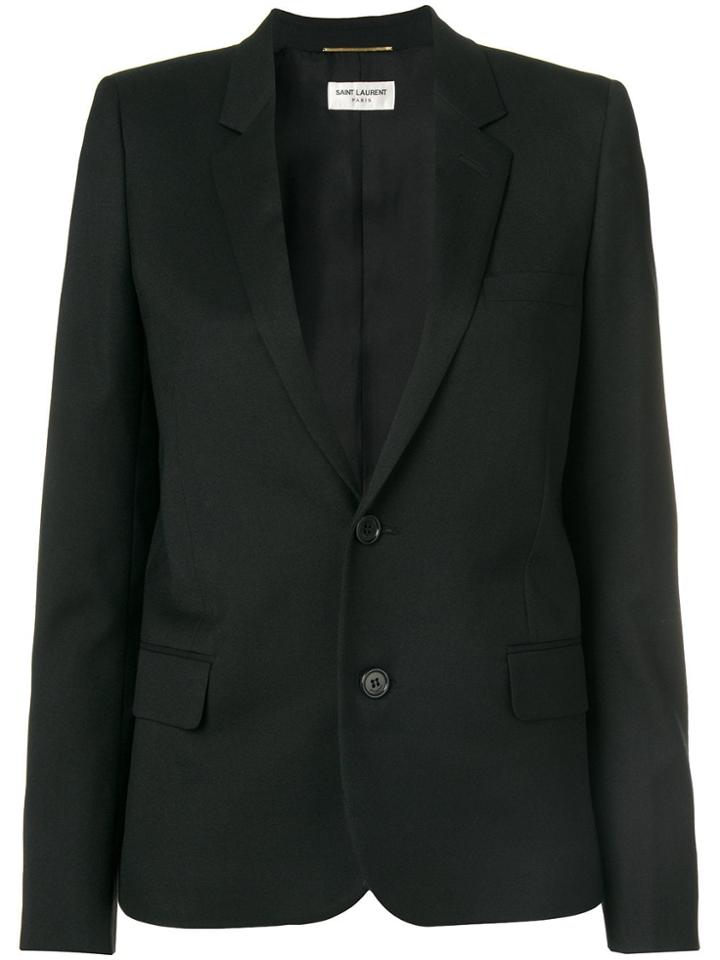 Saint Laurent Single-breasted Blazer - Black