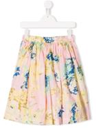 Bonpoint Teen Flower Pleated Skirt - Pink