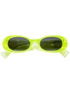 Gucci Eyewear Oval Frame Sunglasses - Yellow