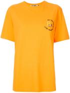 Sjyp Embroidered Oversized T-shirt - Orange