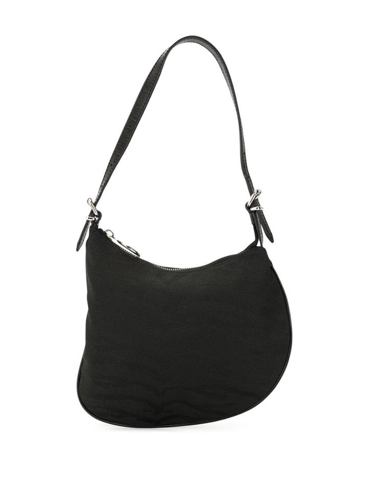 Fendi Vintage Oyster Shoulder Bag - Black