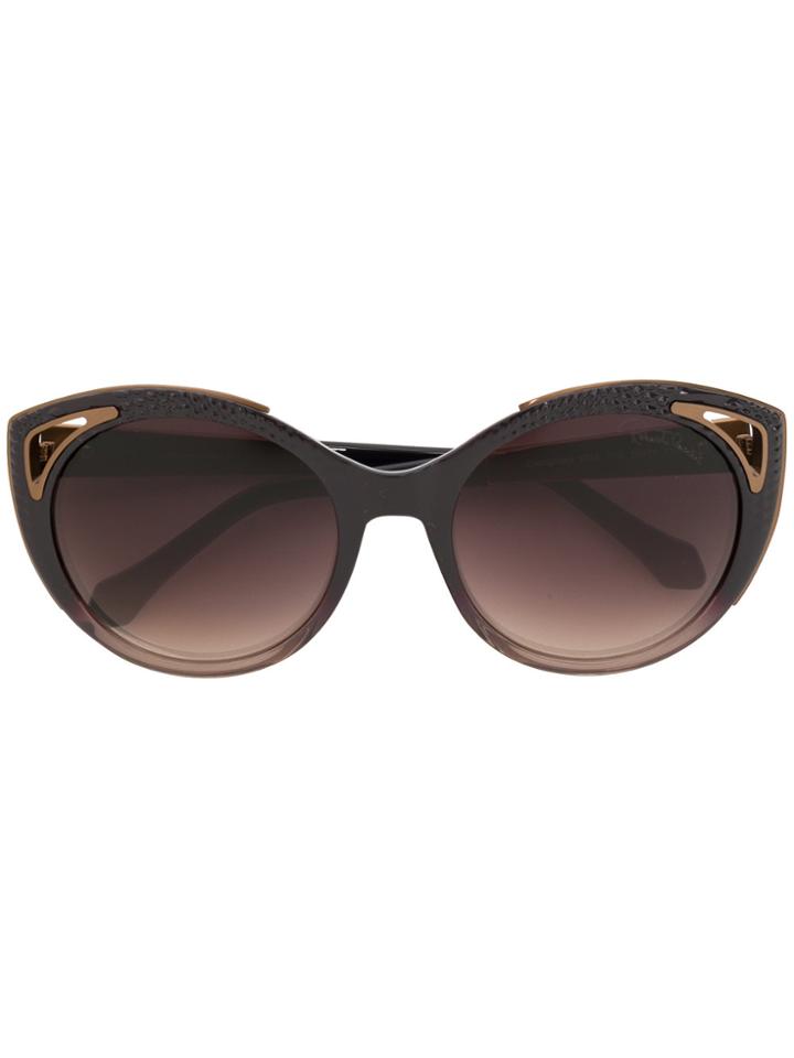 Roberto Cavalli Oversized Sunglasses - Pink & Purple