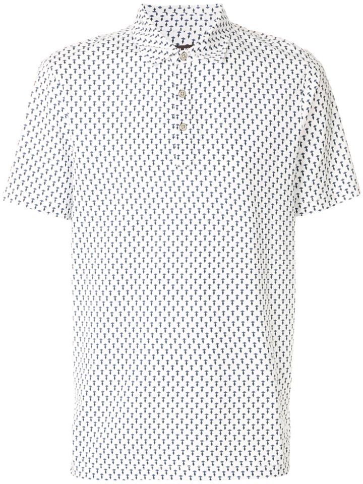 Michael Michael Kors Micro-print Polo Shirt - White