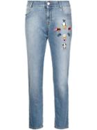 Stella Mccartney Tomboy Embroidered Jeans, Women's, Size: 28, Blue, Cotton/spandex/elastane/resin/silk