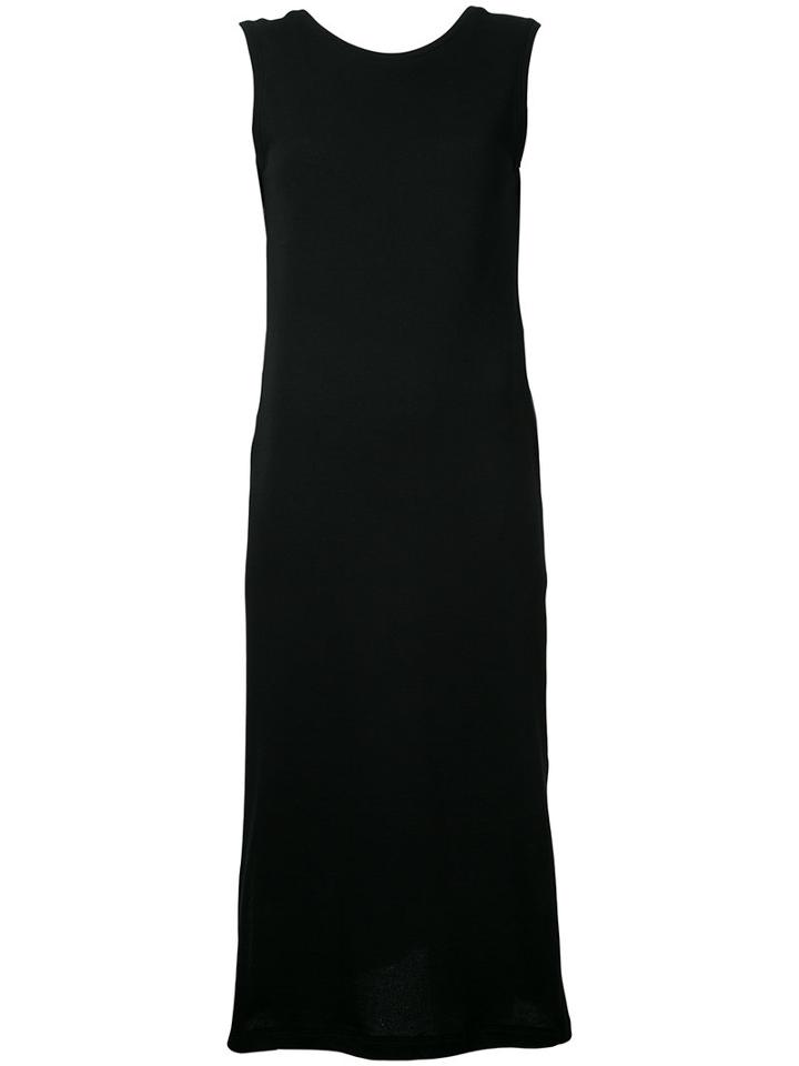 Estnation - Mid-length Sleeveless Dress - Women - Cotton - 38, Black, Cotton
