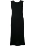 Estnation - Mid-length Sleeveless Dress - Women - Cotton - 38, Black, Cotton