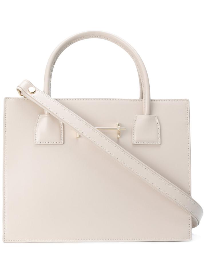 M2malletier - Classic Mini Tote - Women - Cotton/leather - One Size, Women's, Nude/neutrals, Cotton/leather