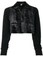 Comme Des Garçons Noir Kei Ninomiya Texture Cropped Jacket - Black