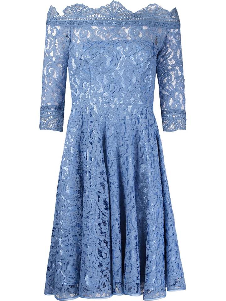 Martha Medeiros Marescot Lace Lili Dress, Women's, Size: 46, Blue, Silk/cotton/polyamide/viscose