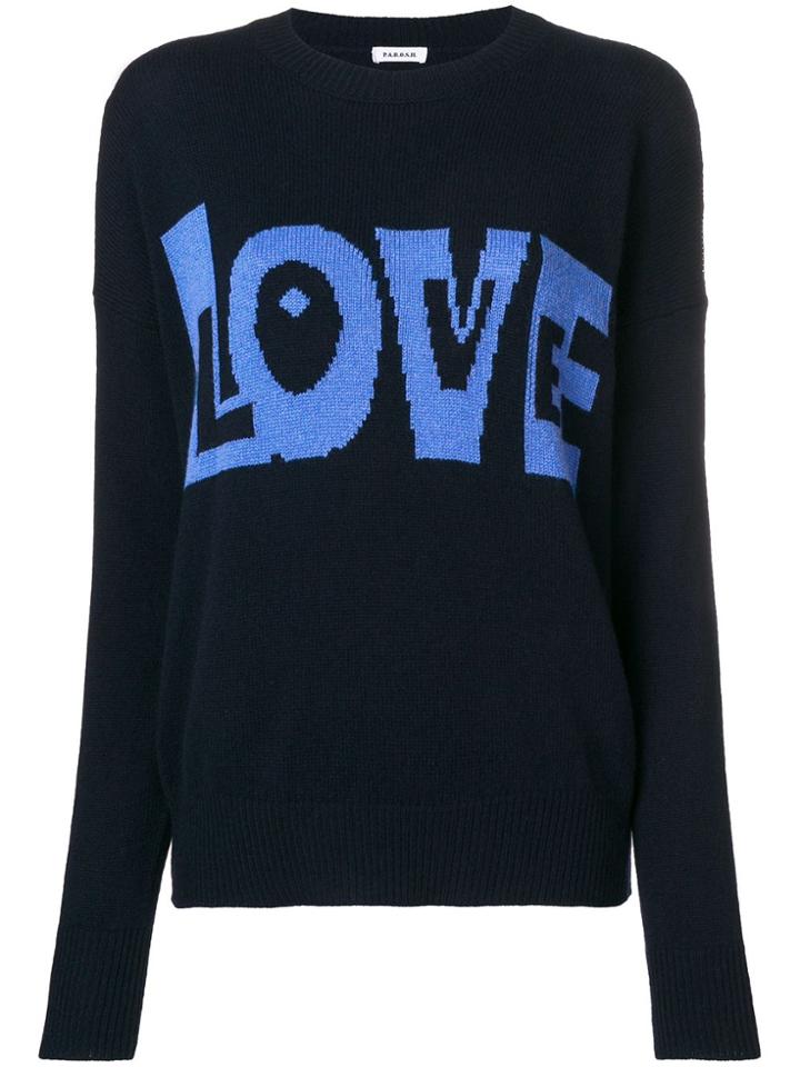 P.a.r.o.s.h. Love Slogan Jumper - Blue