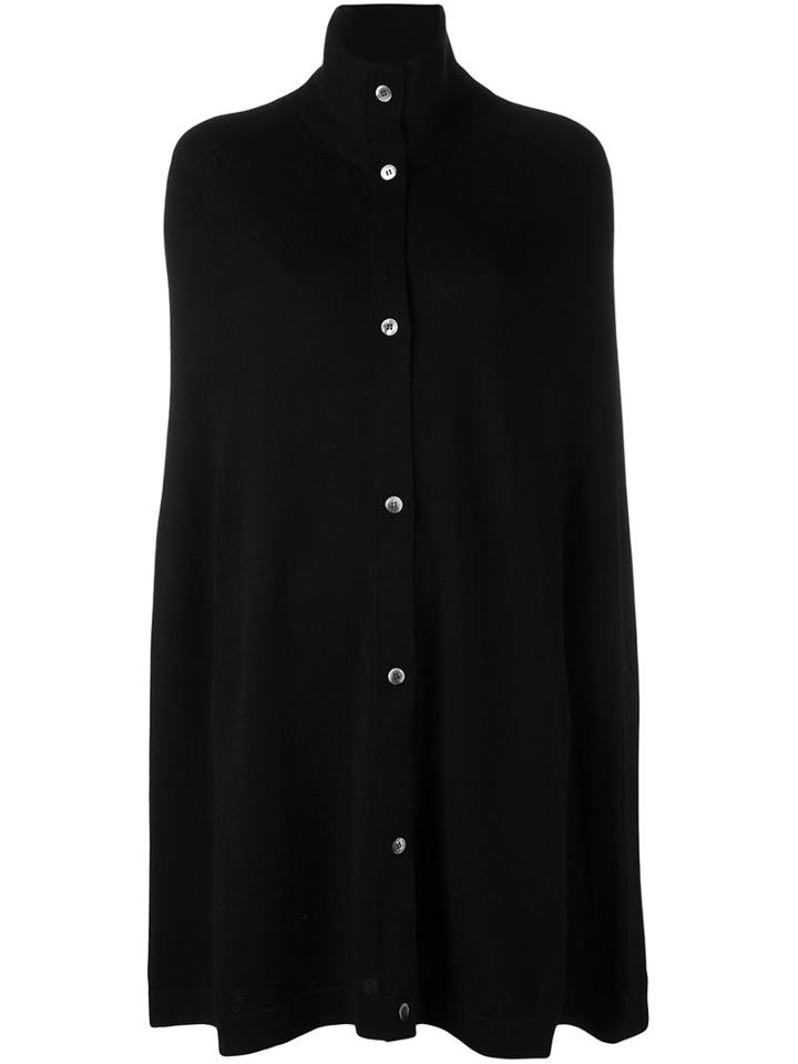 Markus Lupfer Back Pattern Cardigan, Women's, Size: Small, Black, Merino