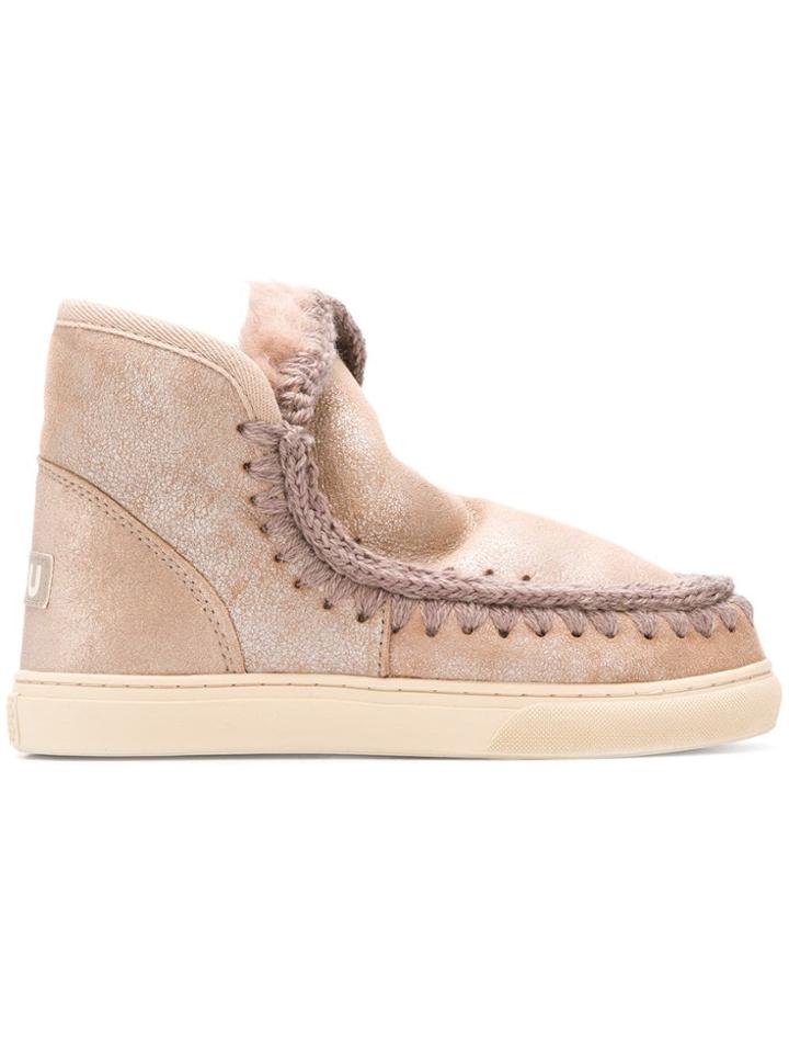 Mou Mini Eskimo Sneaker Boots - Neutrals