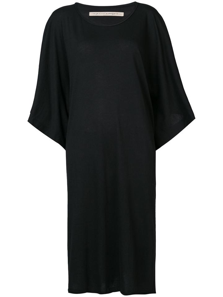 Raquel Allegra - Kimono Dress - Women - Cotton/polyester - 1, Black, Cotton/polyester