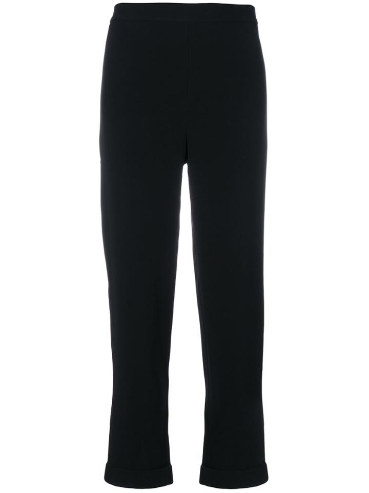 Balmain Crepe Carrot Trousers - Black