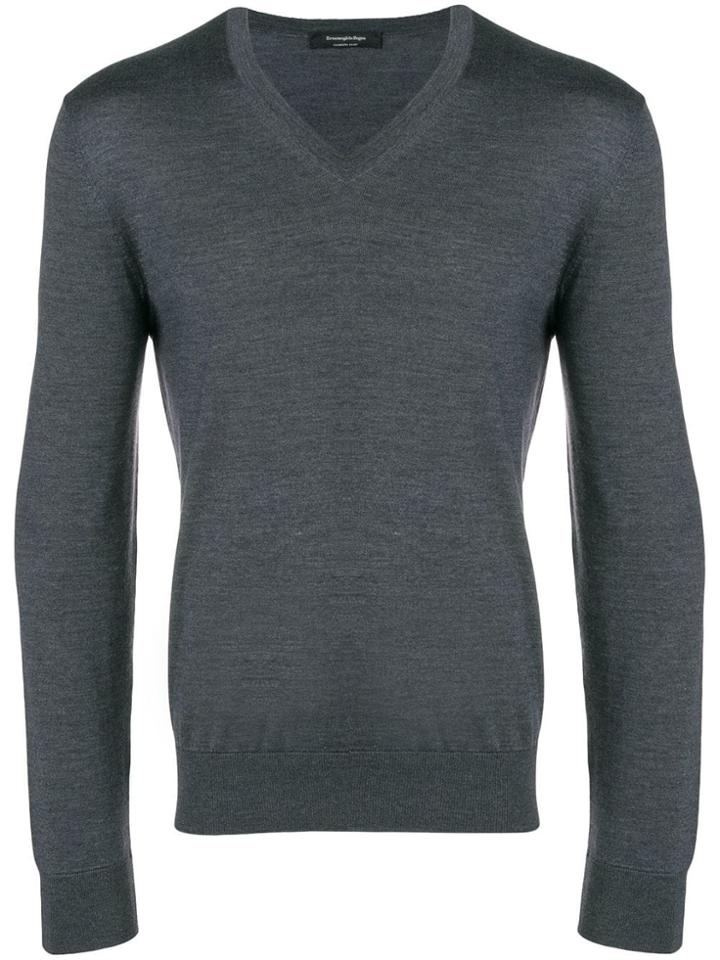 Ermenegildo Zegna V-neck Jumper - Grey