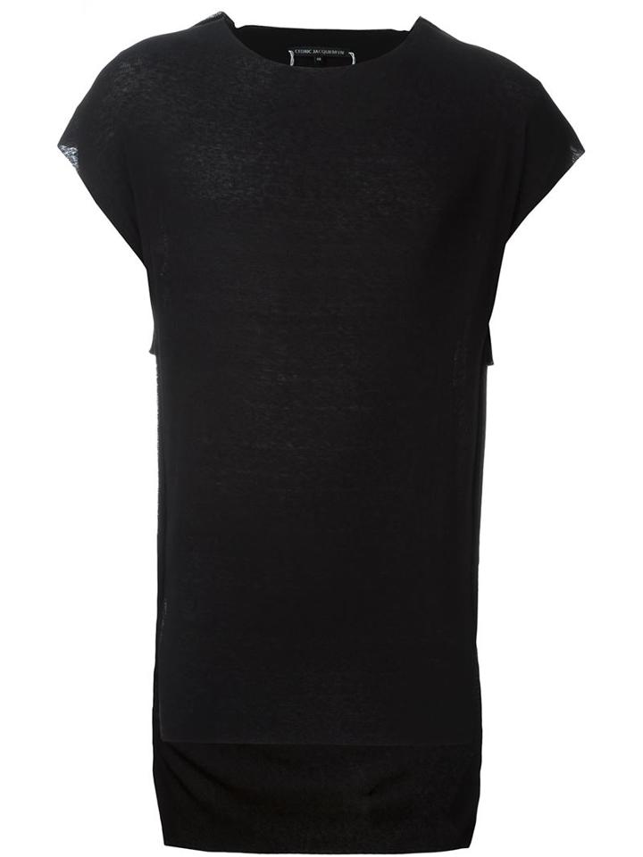 Cedric Jacquemyn Sleeveless Sidetape T-shirt