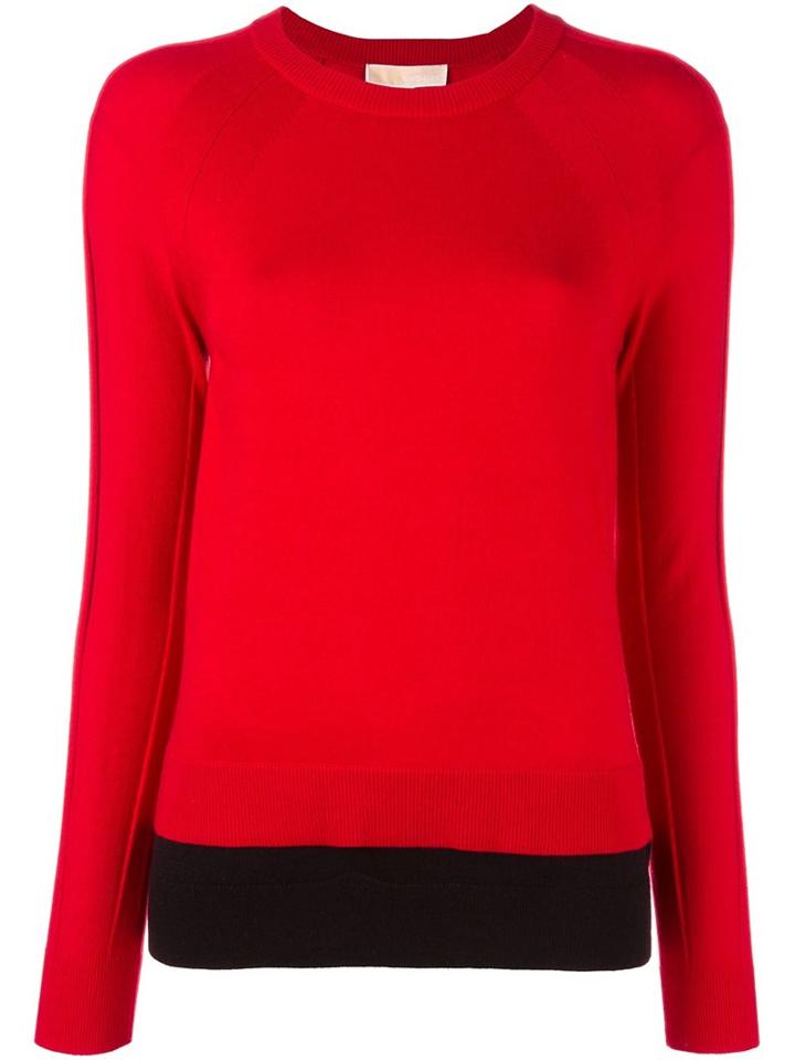 Michael Michael Kors Fine Knit Jumper, Women's, Size: Large, Red, Nylon/polyester/viscose/cashmere