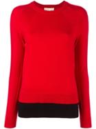 Michael Michael Kors Fine Knit Jumper, Women's, Size: Large, Red, Nylon/polyester/viscose/cashmere