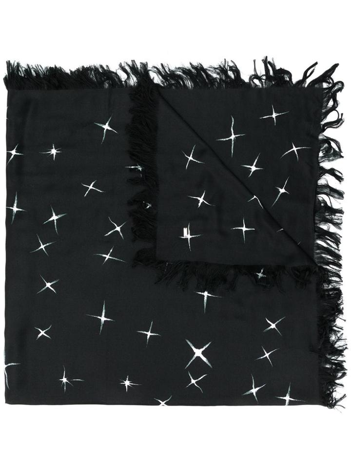 Saint Laurent Saint Laurent 5358863y001 1078 Silk - Black