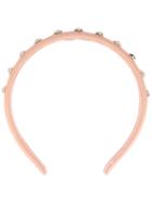 Red Valentino - Star Studded Headband - Women - Calf Leather/metal (other) - One Size, Nude/neutrals, Calf Leather/metal (other)