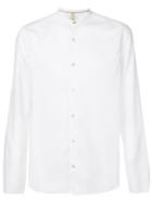 Leqarant Mandarin Collar Shirt - White