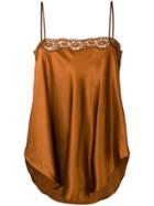 Mes Demoiselles Spaghetti Strap Top - Brown