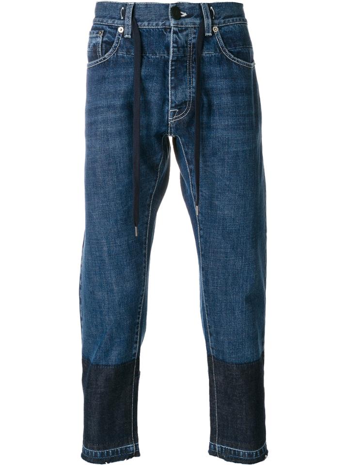 Andrea Pompilio Heart Embroidery Jeans - Blue