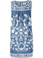 Sea Embroidered Sleeveless Dress