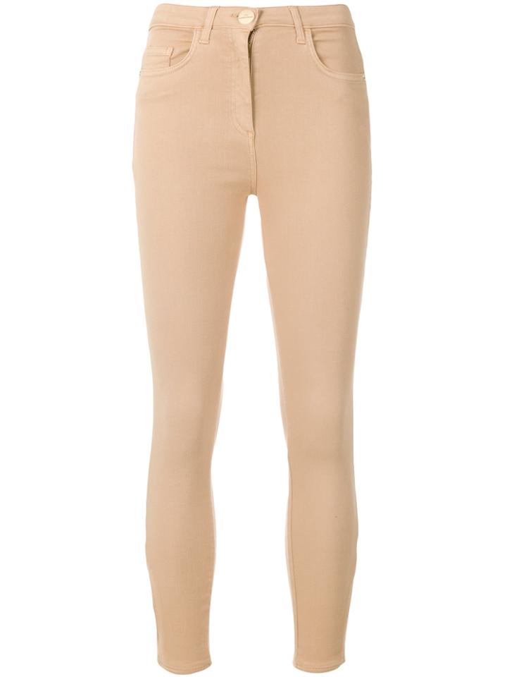 Elisabetta Franchi Skinny Jeans - Nude & Neutrals