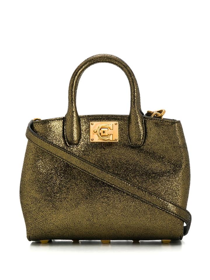 Salvatore Ferragamo Metallic Gold Shoulder Bag