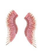 Mignonne Gavigan Long Wings Beaded Earrings - Pink