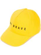 Barbara Bologna Slogan Embroidered Cap - Yellow & Orange