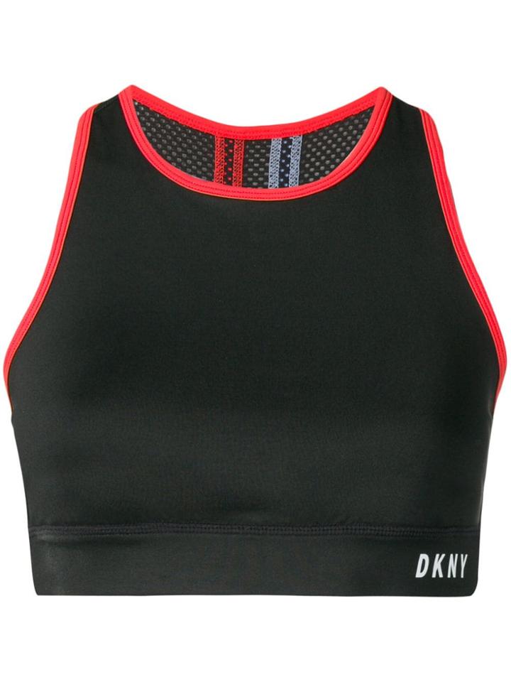Dkny Medium Impact Sports Bra - Black