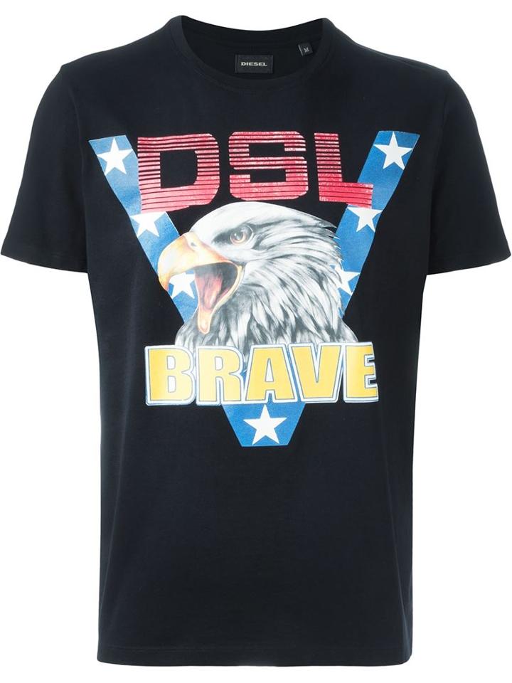 Diesel 't-joe-ab' T-shirt, Men's, Size: Xl, Black, Cotton