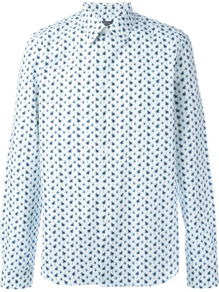 Ps By Paul Smith Small Palm Tree Print Shirt