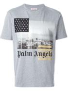 Palm Angels Front Print T-shirt, Men's, Size: Xl, Grey, Cotton