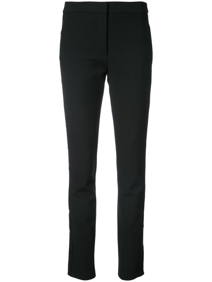 Tibi Side Buttoned Trousers - Black
