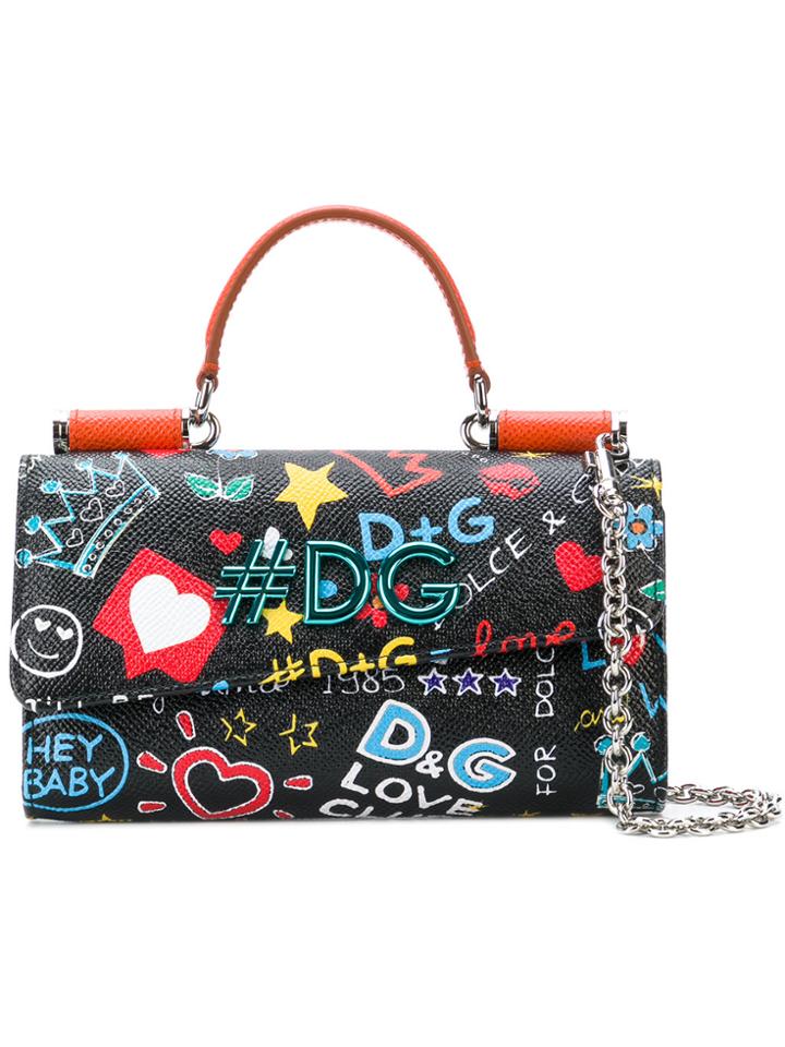 Dolce & Gabbana Sicily Crossbody Bag - Black