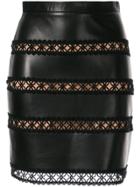 Ingie Paris Embroidered Mini Skirt - Black