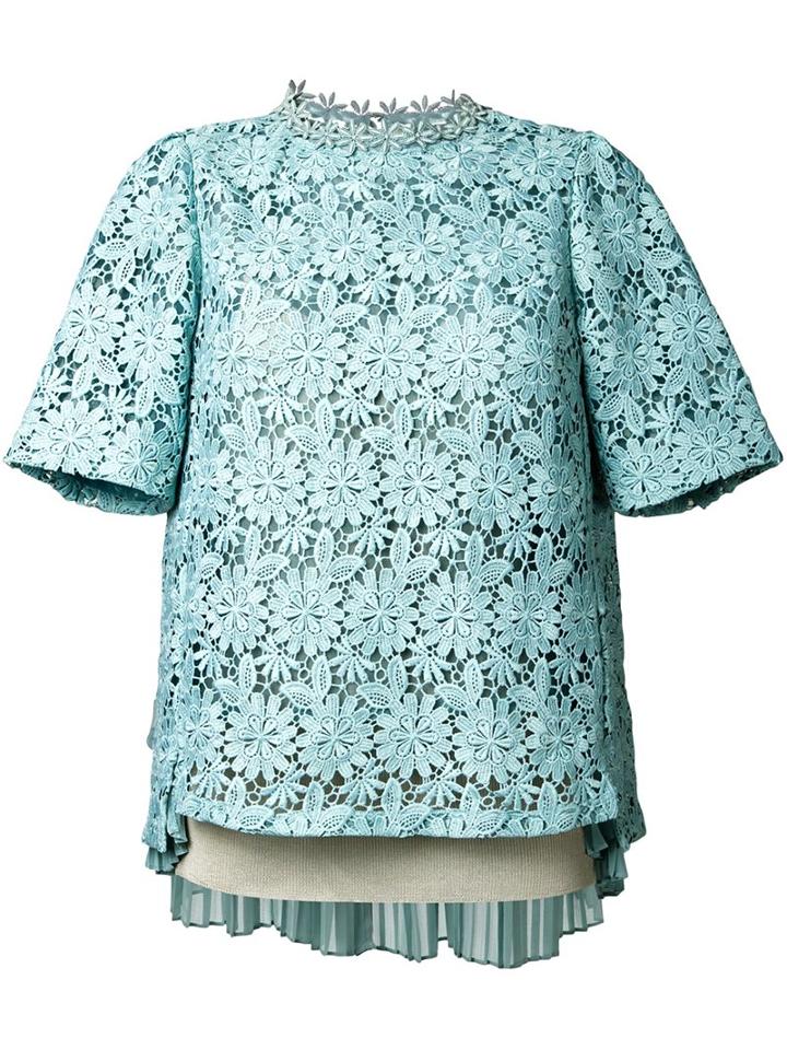 Muveil Floral Lace Blouse