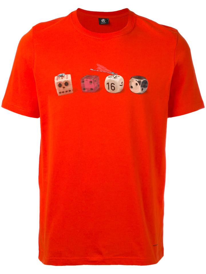 Ps By Paul Smith - Dice Print T-shirt - Men - Cotton - S, Red, Cotton