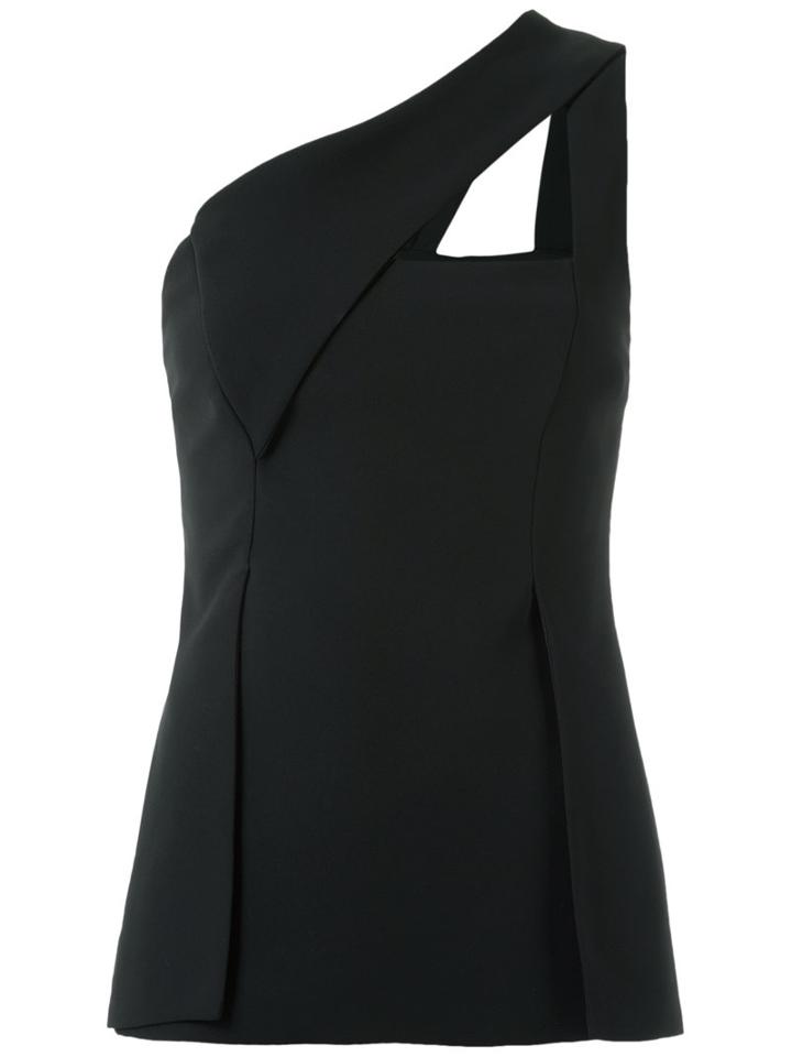 Cut Out Details Blouse - Women - Polyester - 38, Black, Polyester, Giuliana Romanno