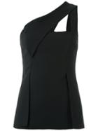 Cut Out Details Blouse - Women - Polyester - 38, Black, Polyester, Giuliana Romanno