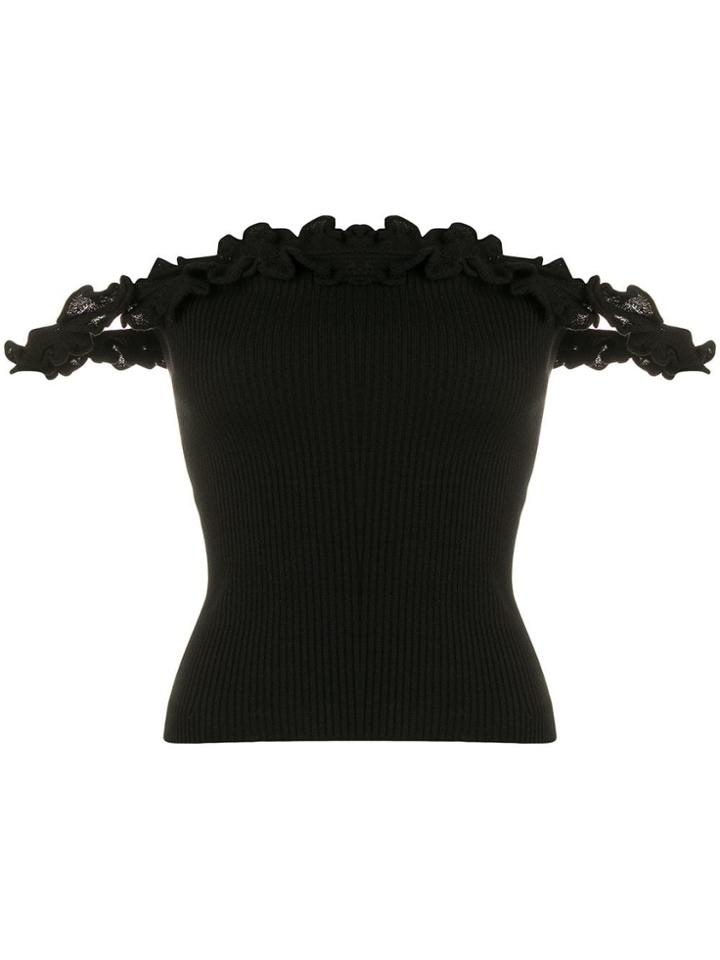 Roberto Collina Off-shoulder Top - Black