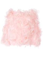 Isabel Sanchis 3d Floral Feather Cape - Pink
