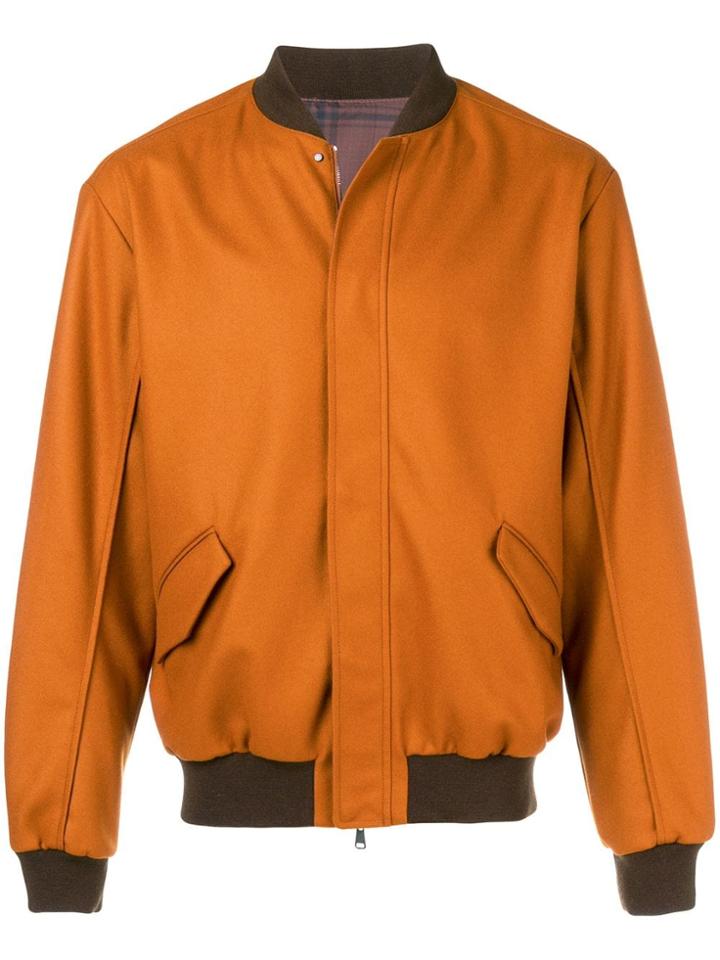Qasimi Reversible Bomber Jacket - Yellow & Orange