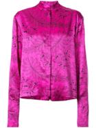 Dvf Diane Von Furstenberg Oriental Print Shirt - Pink & Purple