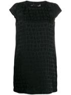 Love Moschino Satin-jacquard Mini Dress - Black