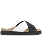 Inuiki Criss Cross Sandals - Black